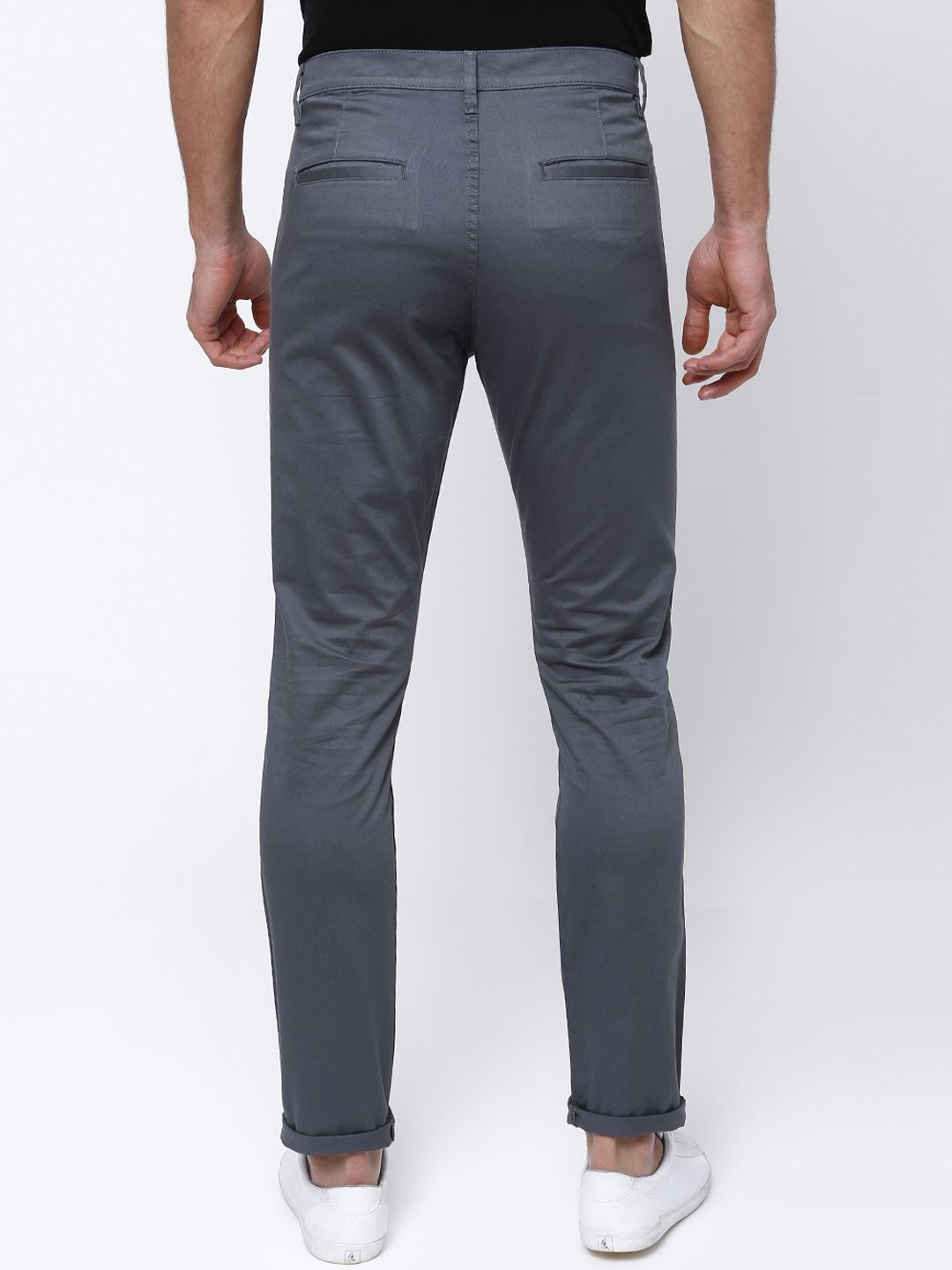 HIGHLANDER Men Grey Slim Fit Trousers