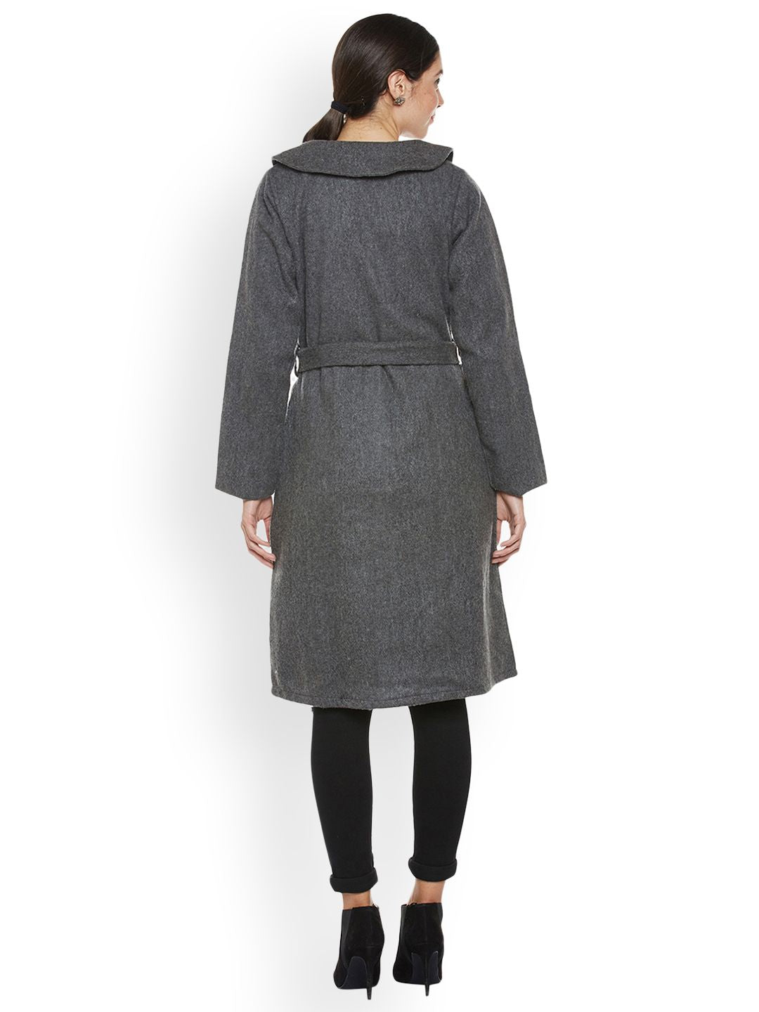 Athena Women Grey Trenchcoat