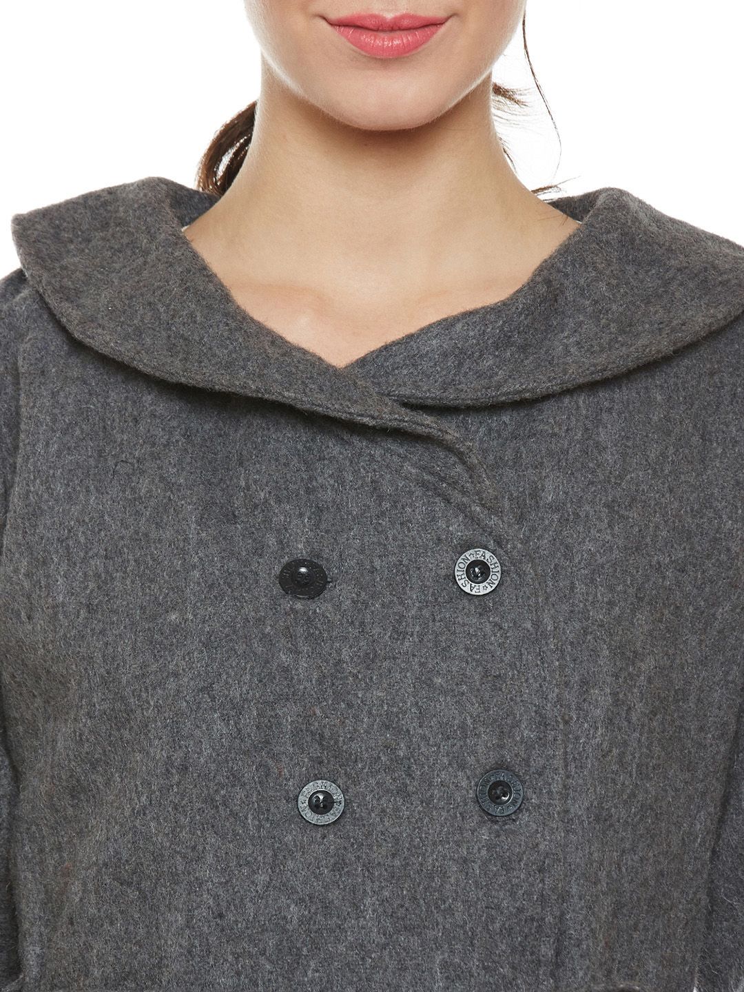 Athena Women Grey Trenchcoat