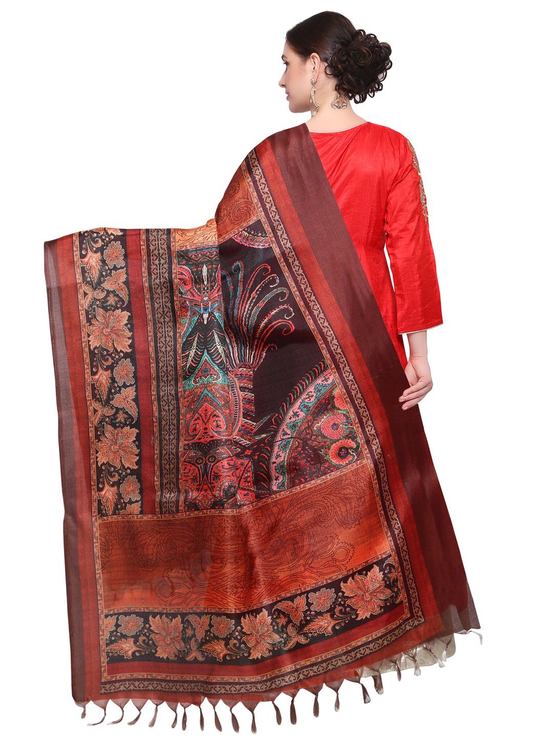 Saree mall Multicoloured Printed Dupatta