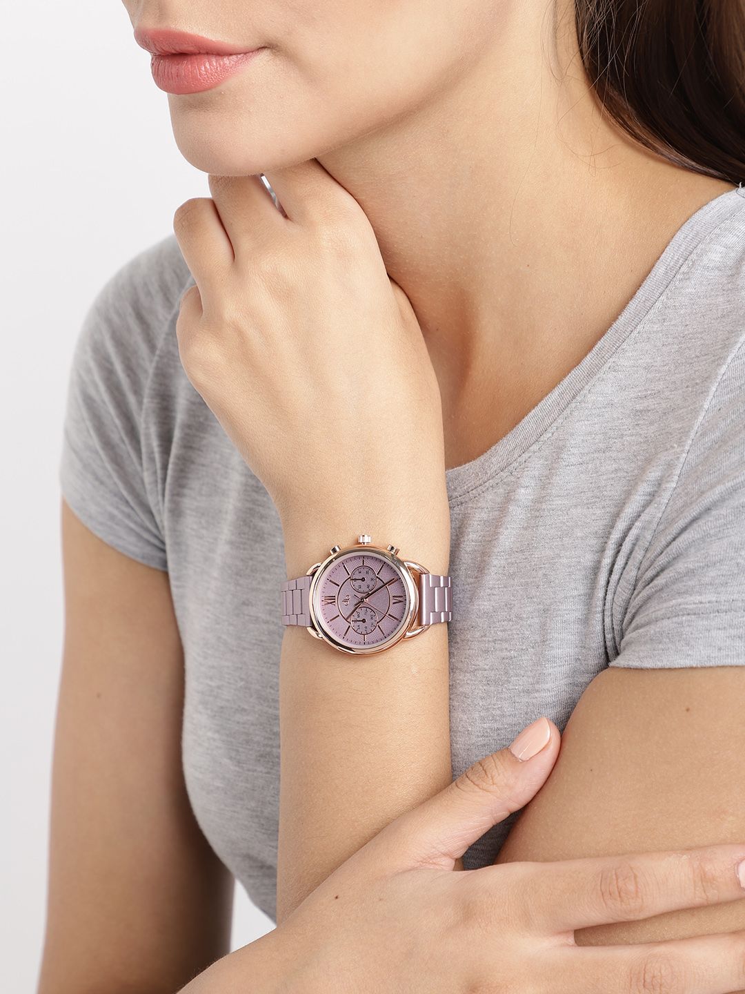 DressBerry Women Mauve Analogue Watch
