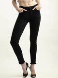 Miss Chase Women Black Slim Fit High-Rise Clean Look Stretchable Jeans