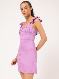 DressBerry Pastel Perfection Ruffles Bodycon Dress