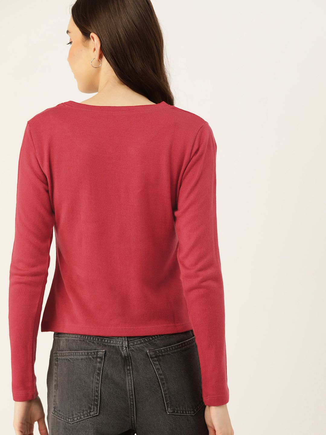 DressBerry Pure Acrylic Cut-Out Detail Pullover