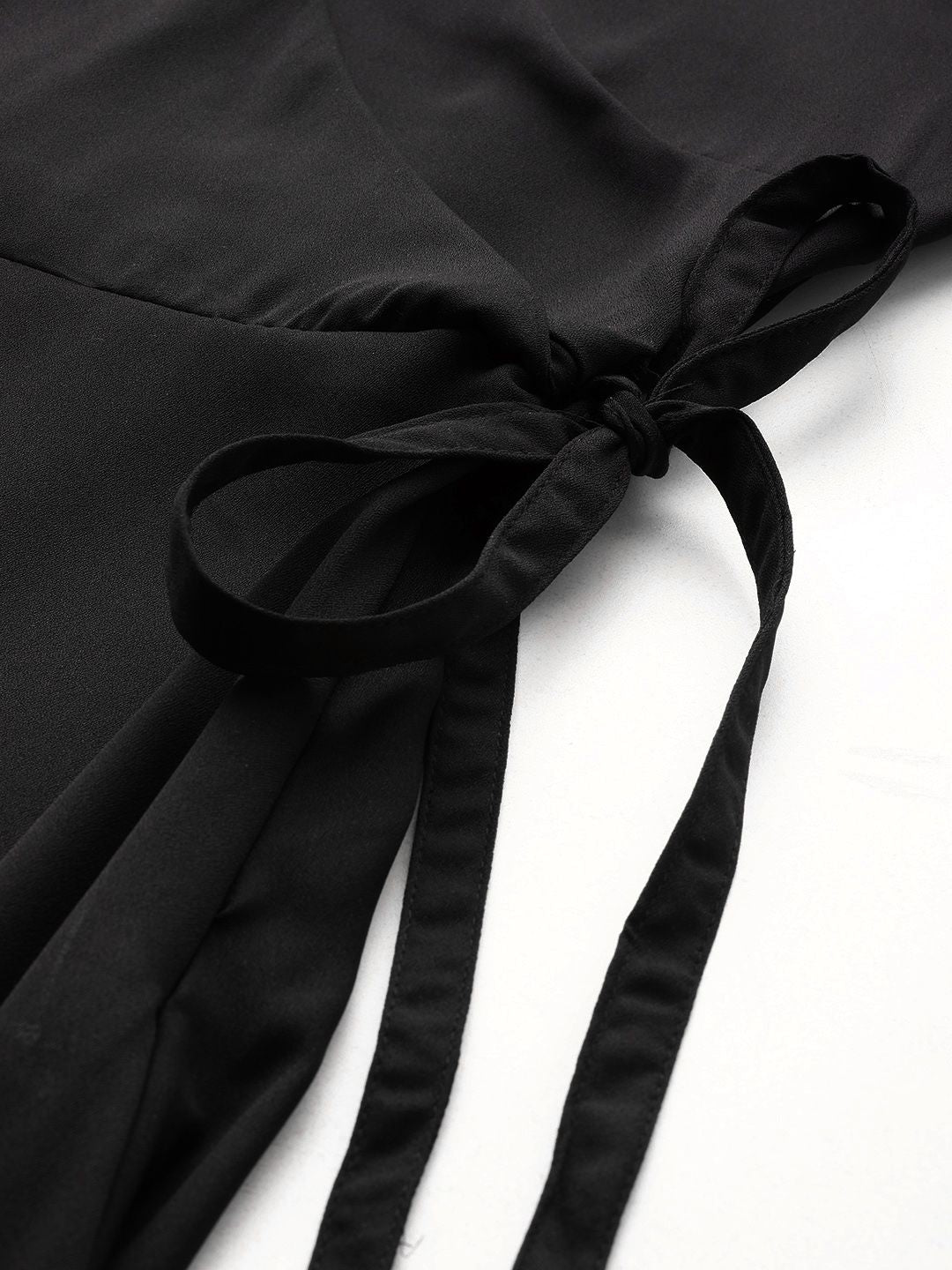 all about you Short Sleeves Wrap Dress