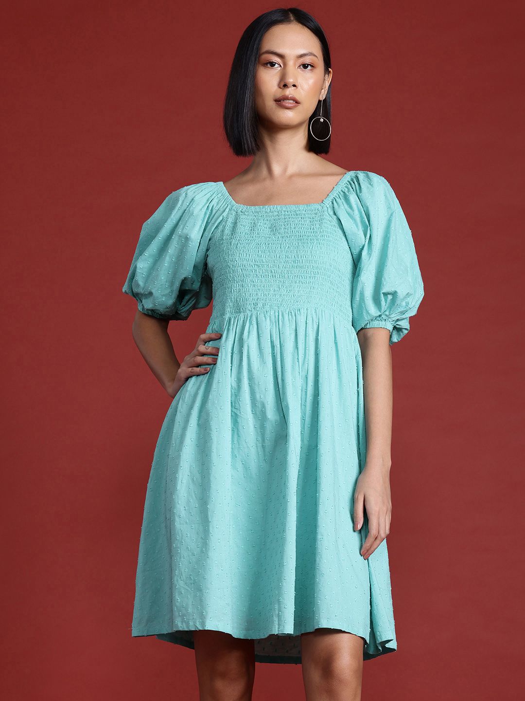 all about you Pure Cotton A-Line Dress