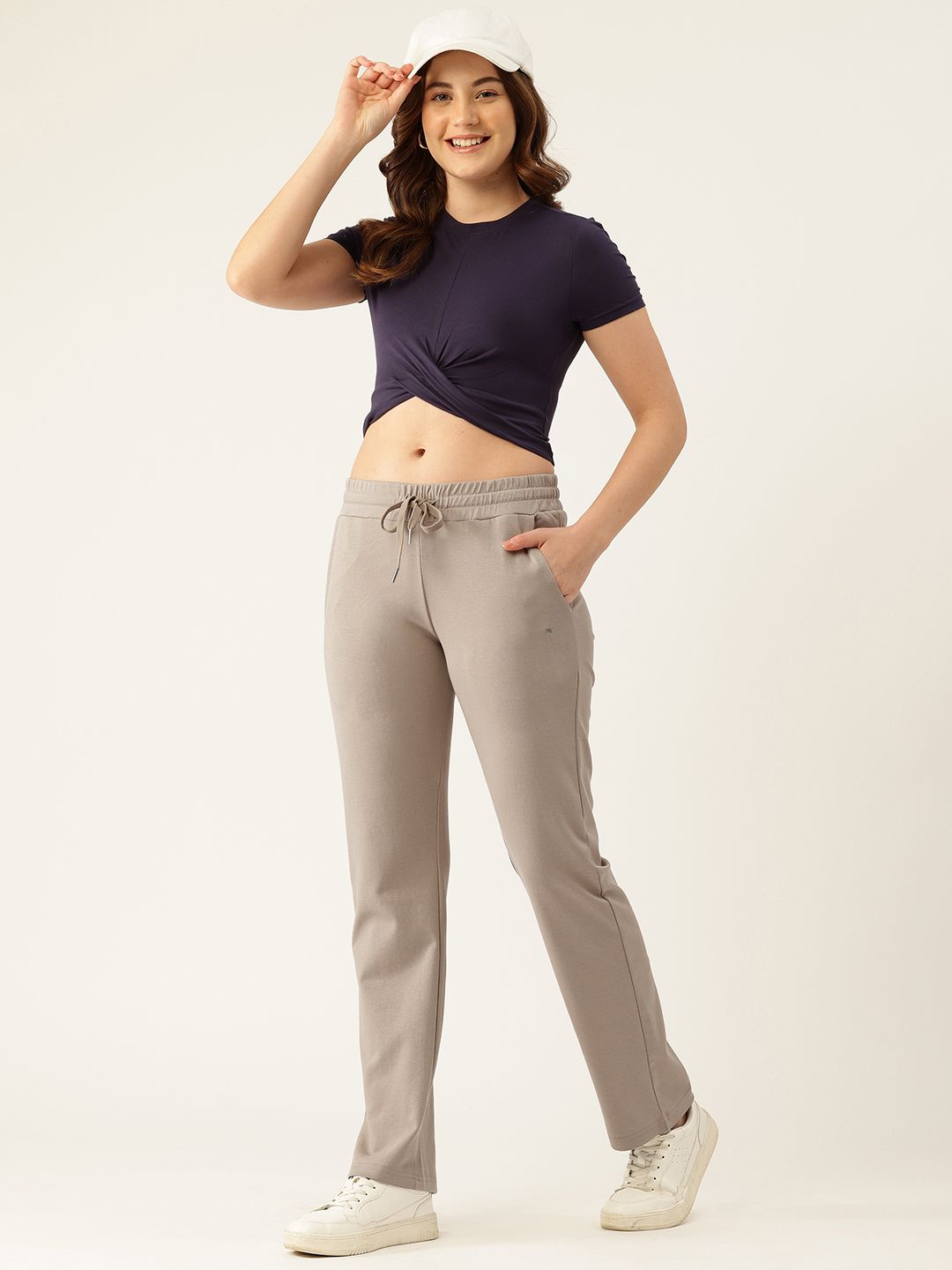 Monte Carlo Women Mid-Rise Regular Fit Track Pants with Reflective Elements