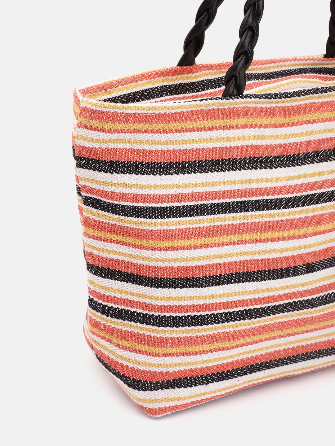 Anouk Self-Striped Structured Shoulder Bag