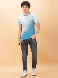 Being Human Men Abstract Printed Round Neck Cotton Slim Fit T-shirt