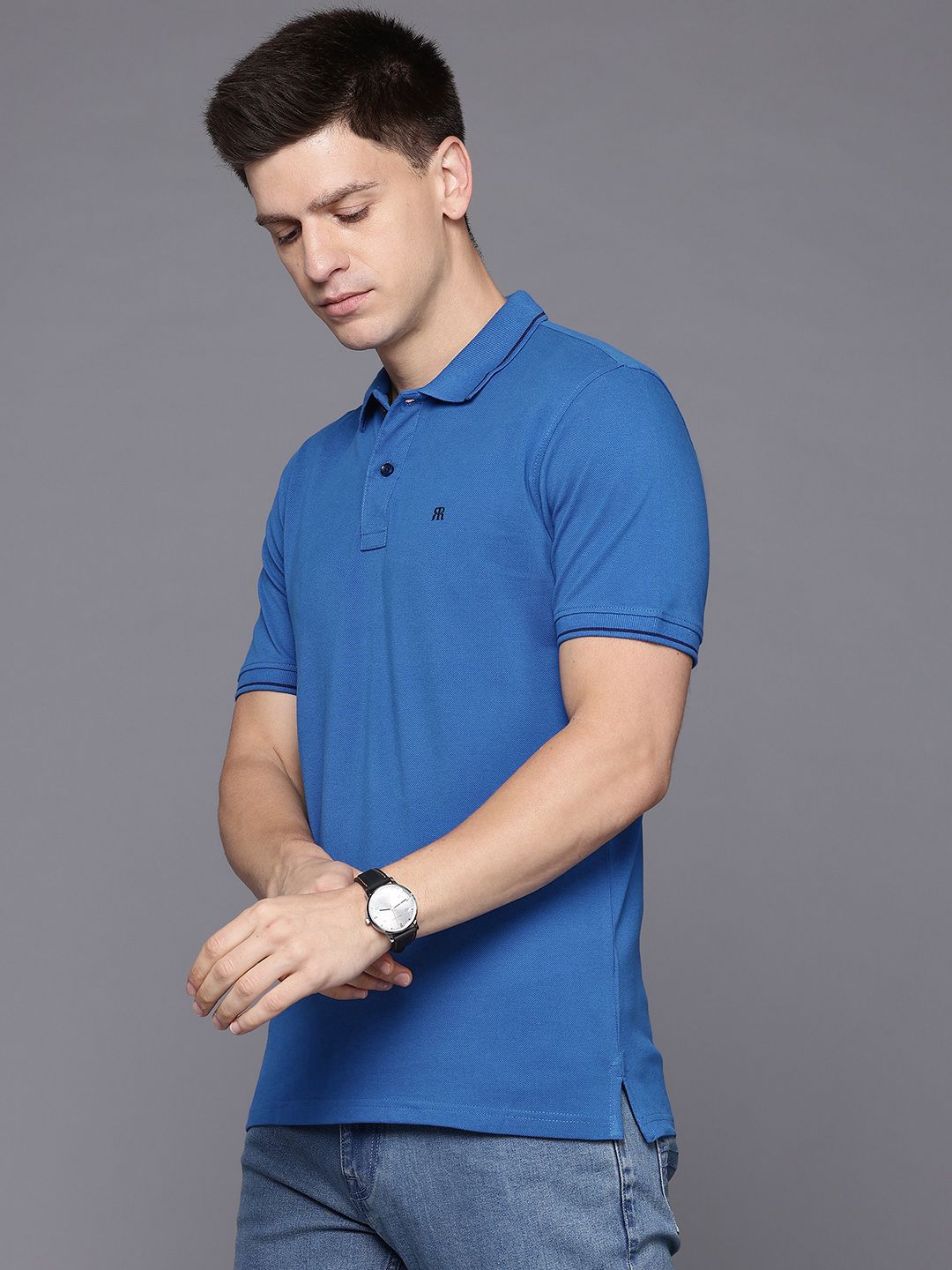Raymond Modern Fit Pure Cotton Polo T-shirt