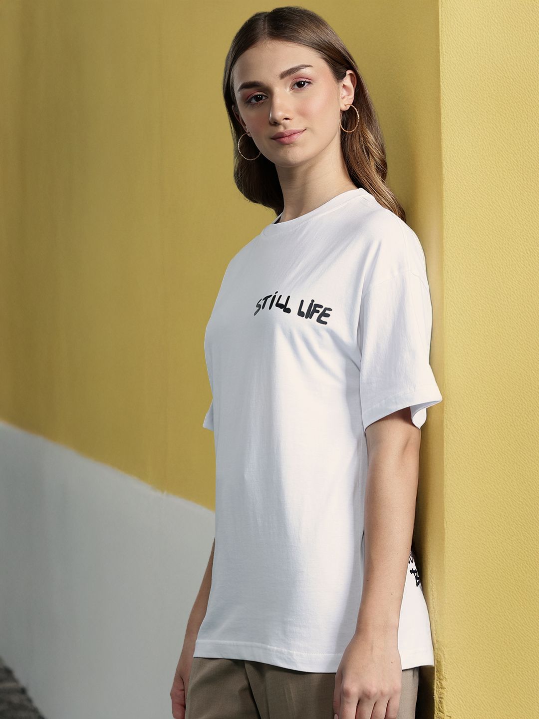 DressBerry Women Floral Printed Pure Cotton T-shirt