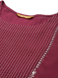 Indo Era Zari Embroidered Kurta