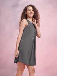 DressBerry Pleated A-Line Dress