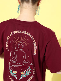 DILLINGER Women Graphic Printed Oversized T-shirt