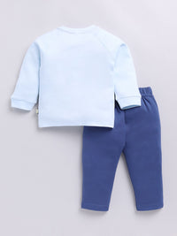 Moms Love Infant Boys Applique Detail T-Shirt With Trouser