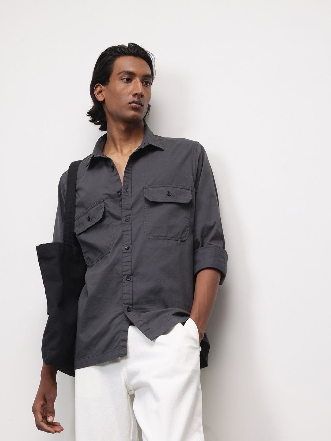 ether Pure Cotton Casual Shirt