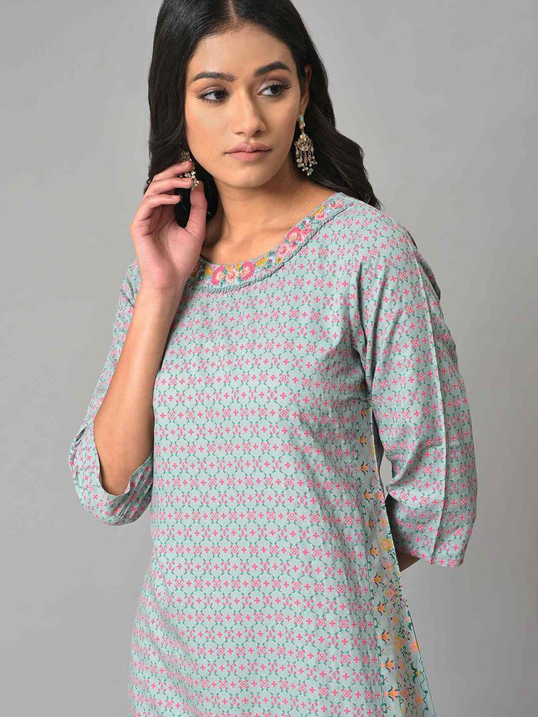 W Women Ethnic Motifs Printed Indie Prints Kurta