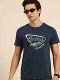 Being Human Pure Cotton Brand Logo Printed Slim Fit T-shirt