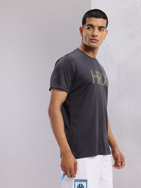 HRX by Hrithik Roshan Brand Logo Printed Rapid-Dry Training T-shirt