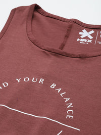 HRX by Hrithik Roshan Typography Print Cut-out Detail Crop Yoga T-shirt with Tie-ups