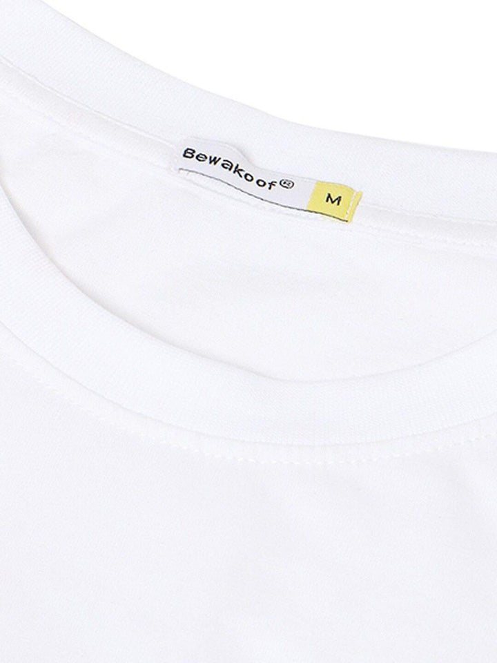 Bewakoof Pure Cotton Printed Extended Sleeves Oversized T-shirt