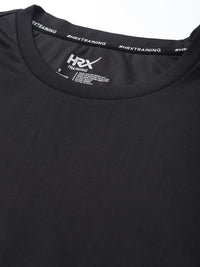 HRX by Hrithik Roshan Training Women JET BLACK Rapid-Dry Typography Tshirts