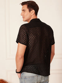 DENNISON Men Smart Block Printed Casual Shirt