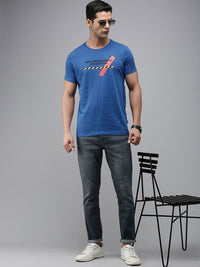 SPYKAR Men Pure Cotton Typography Printed Slim Fit T-shirt