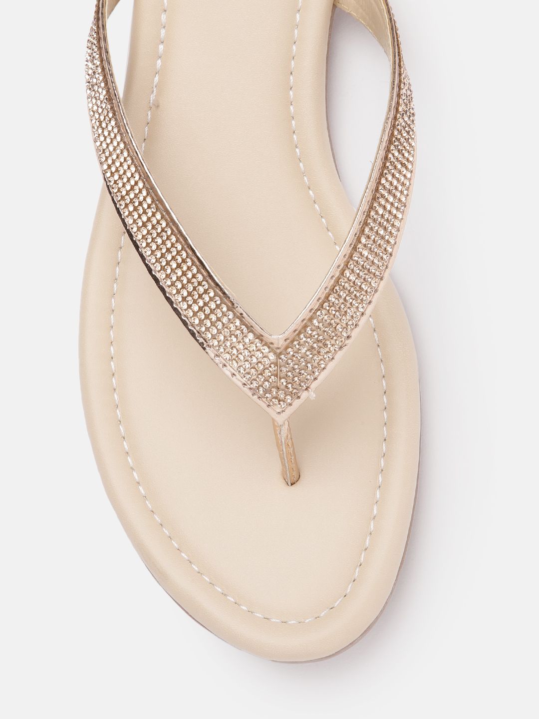 Lino Perros Women Embellished Open Toe Flats