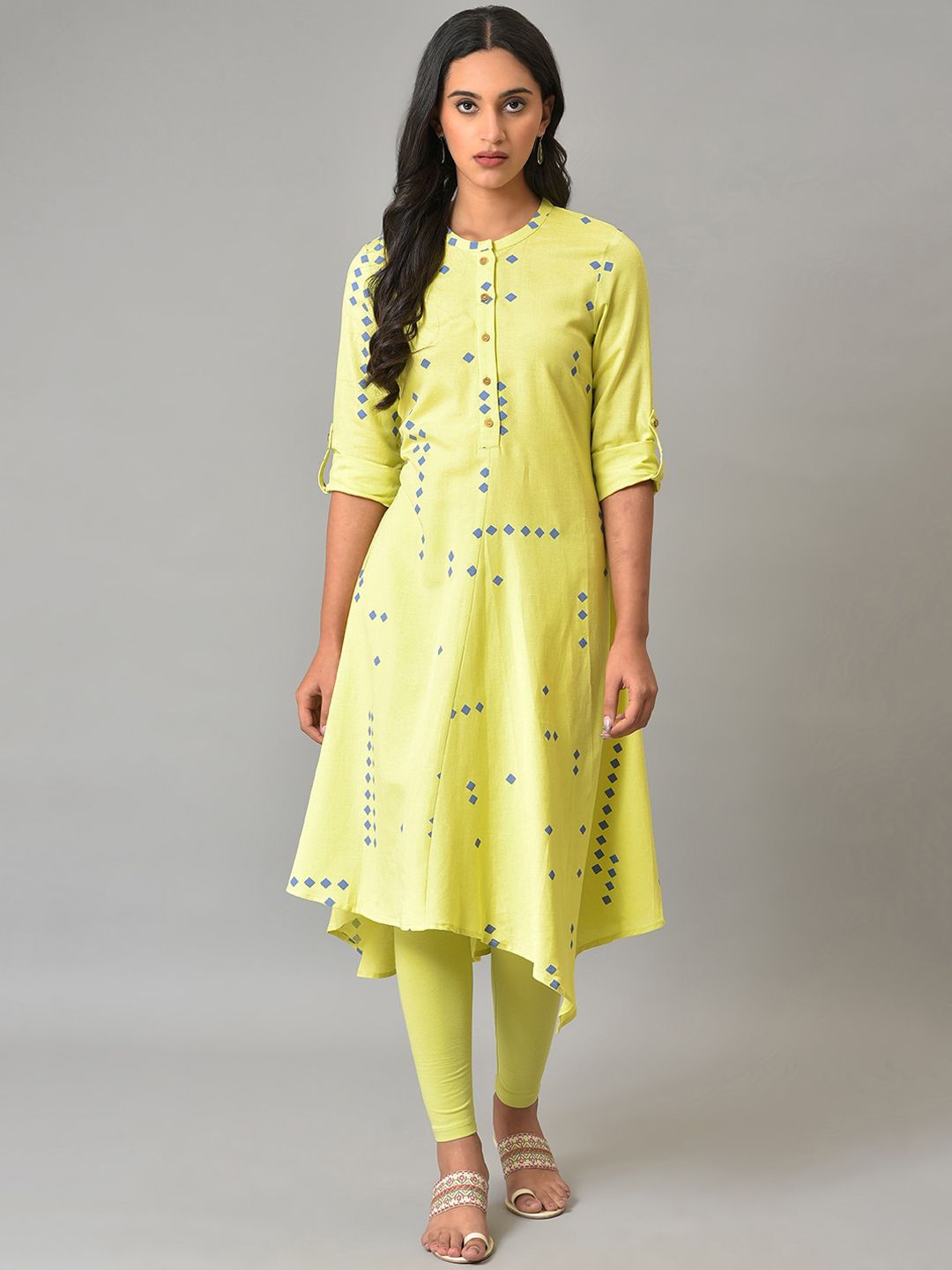 W Women Geometric Printed Kurta