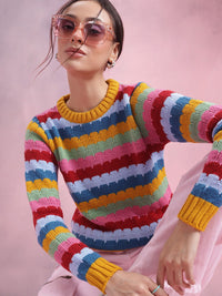 DressBerry Women Striped Pullover
