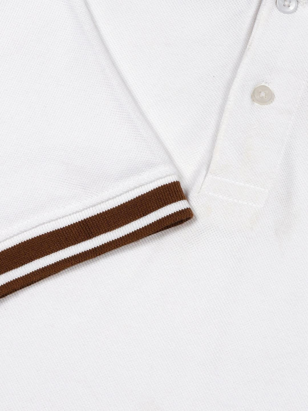 Thomas Scott Men Solid Polo Collar Cotton T-shirt