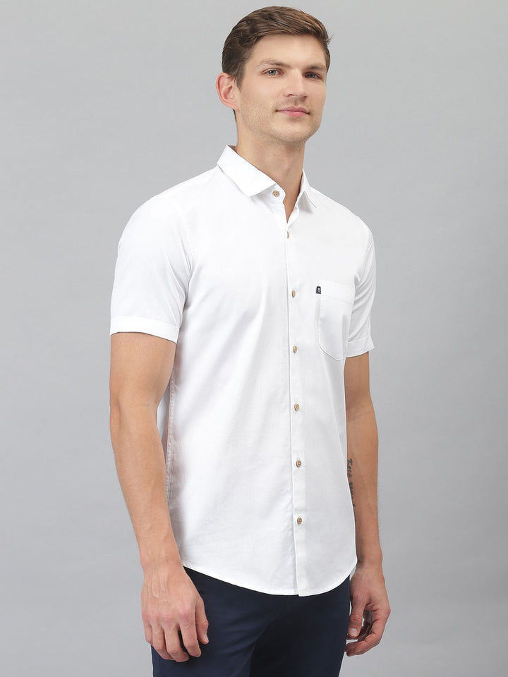Thomas Scott Relaxed Spread Collar Slim Fit Pure Cotton Shirt