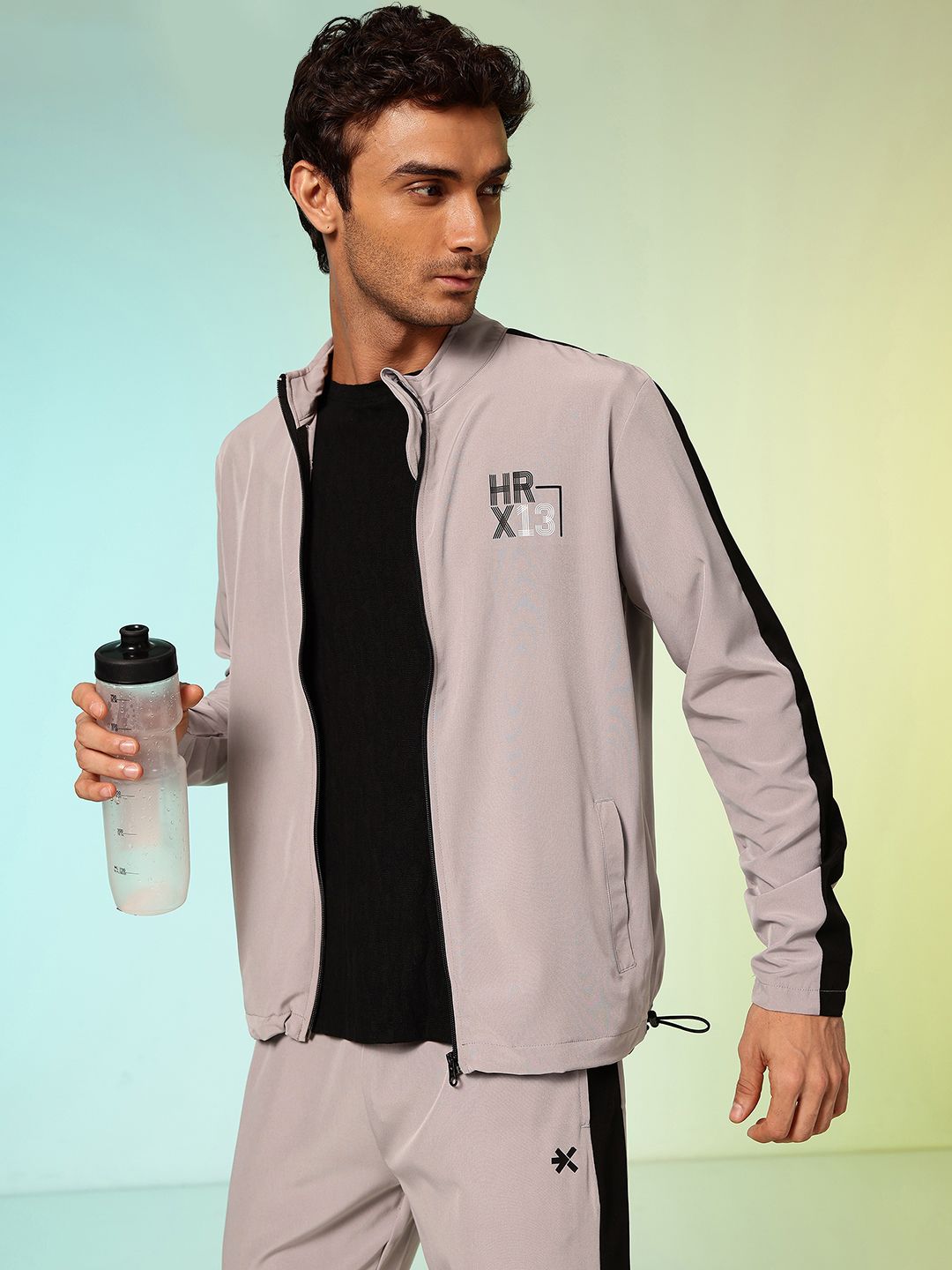 HRX by Hrithik Roshan Colourblocked Rapid Dry Running Tracksuit