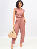 SASSAFRAS Round Neck Top With Trouser