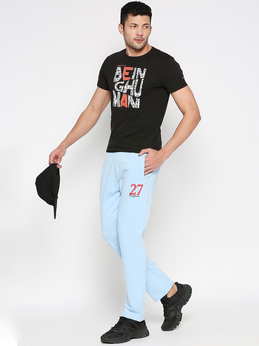 Being Human Men Mid Rise Track Pant