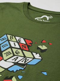 Being Human Printed Pure Cotton T-shirt