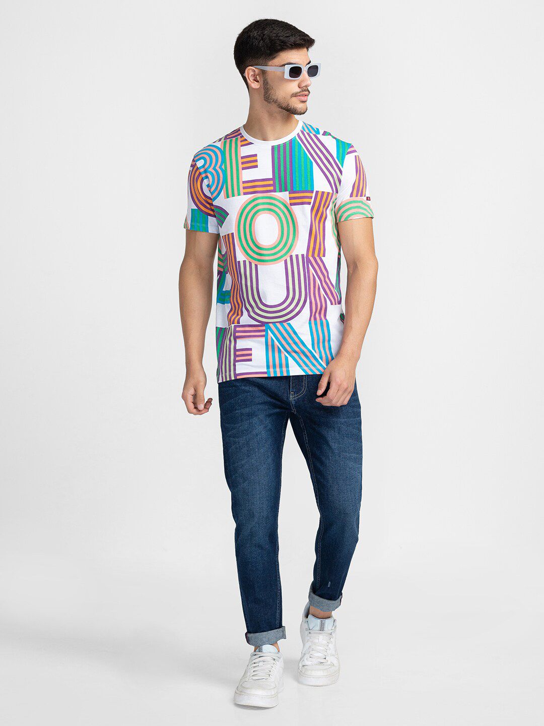 Being Human Typography Printed Round Neck Casual T-shirt