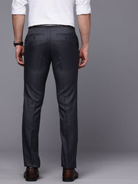 Raymond Men Checked Slim Fit Formal Trousers