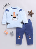 Moms Love Infant Boys Applique Detail T-Shirt With Trouser