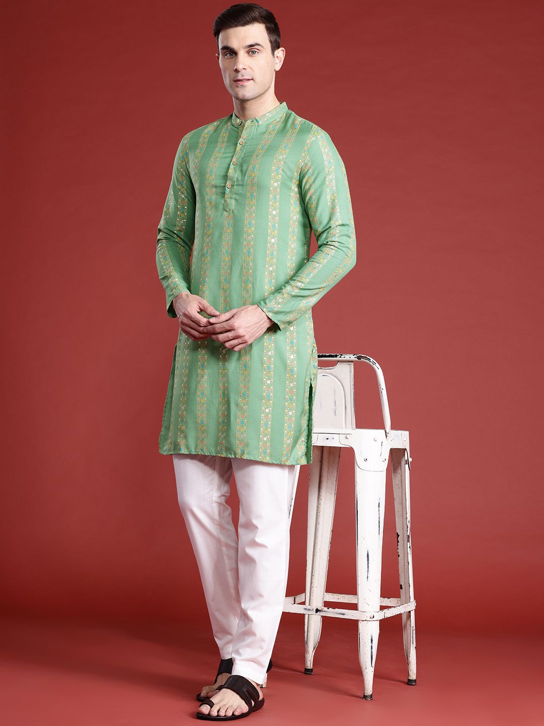Anouk Printed Straight Kurta