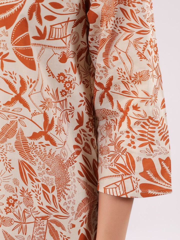 SANSKRUTIHOMES Women Ethnic Motifs Printed Cotton Night suit