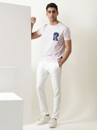 RARE RABBIT Men Rings-4 Slim Fit Solid Polo Collar T-Shirt