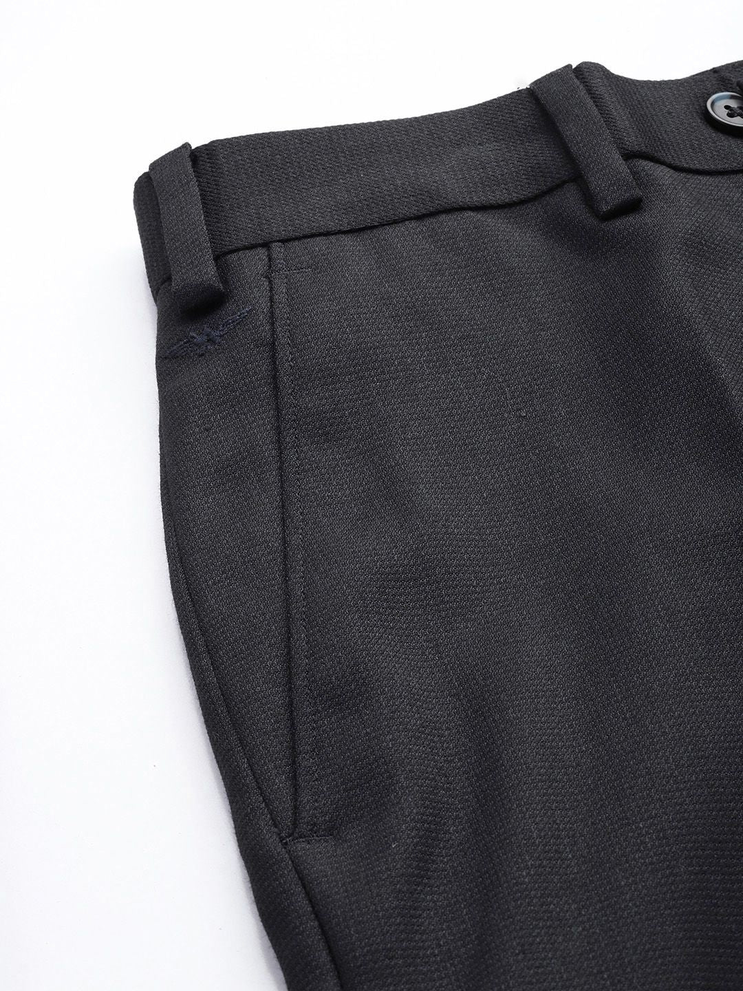 Park Avenue Men Textured Formal Trousers