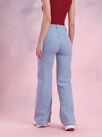 DressBerry Women Wide Leg Mid-Rise Jeans