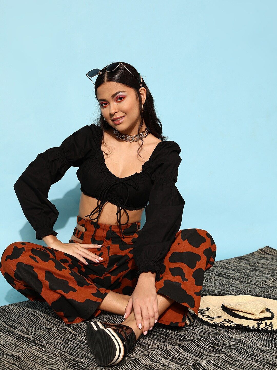 STREET 9 Classy Black Solid Top