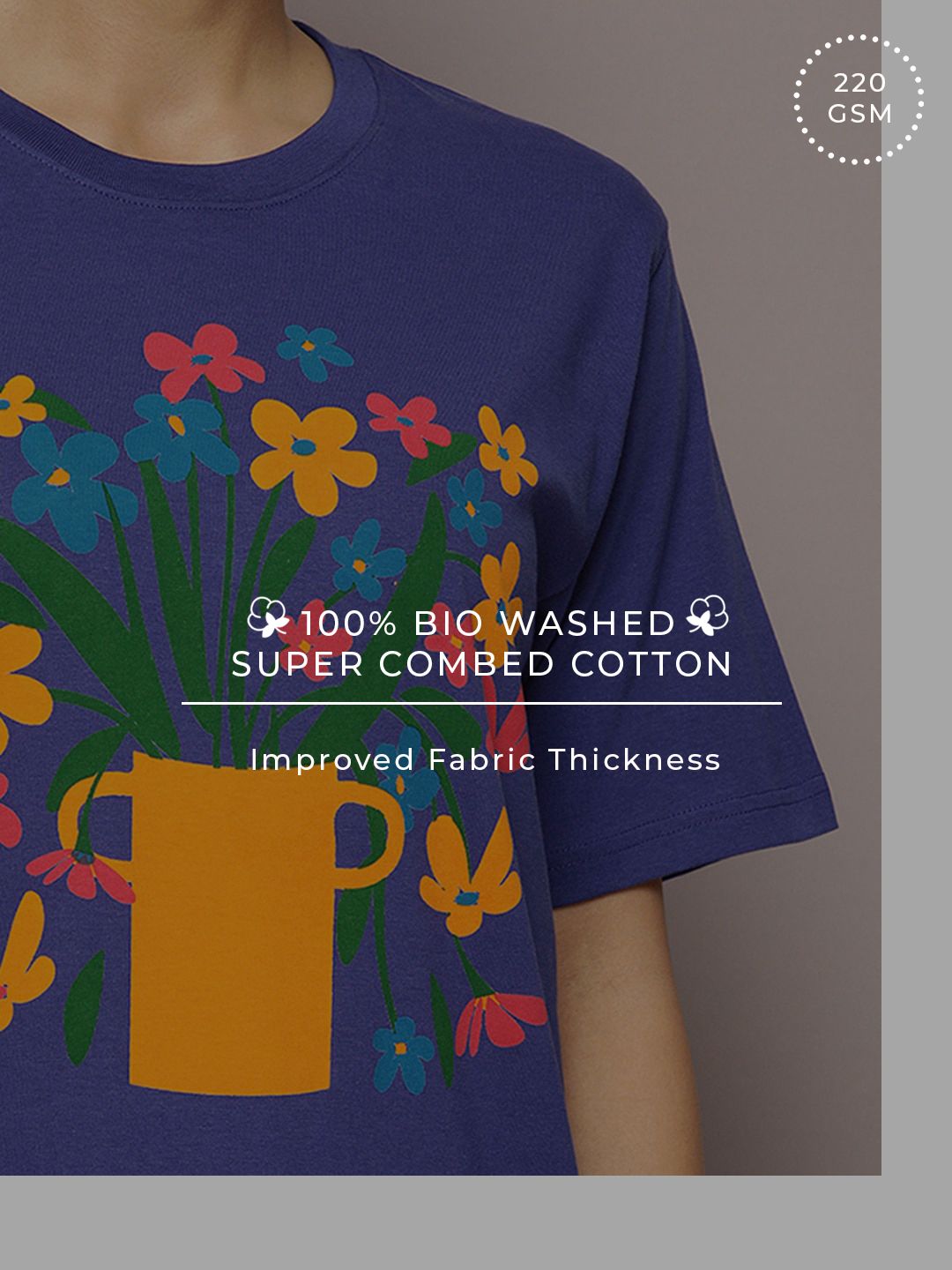 DILLINGER Graphic Printed Oversized Pure Cotton T-shirt