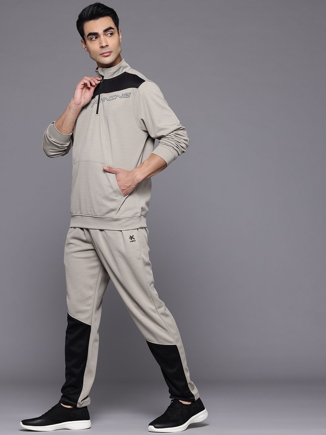 HRX by Hrithik Roshan Colourbocked Rapid Dry Running Tracksuits