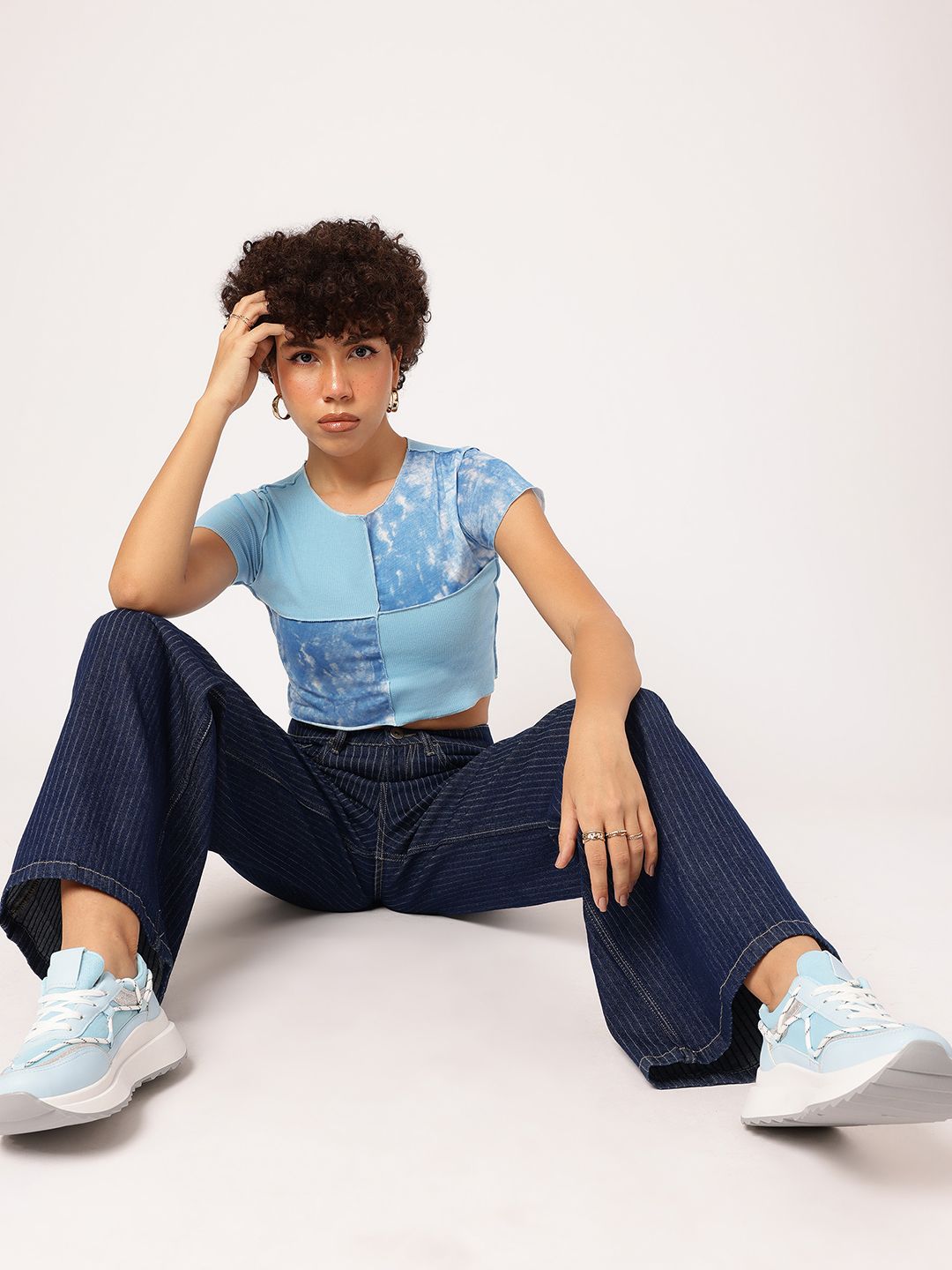 DressBerry Color Splash Crop Top