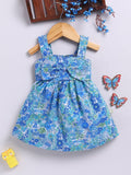 Moms Love Infant Girls Cotton Floral Print Fit & Flare Dress
